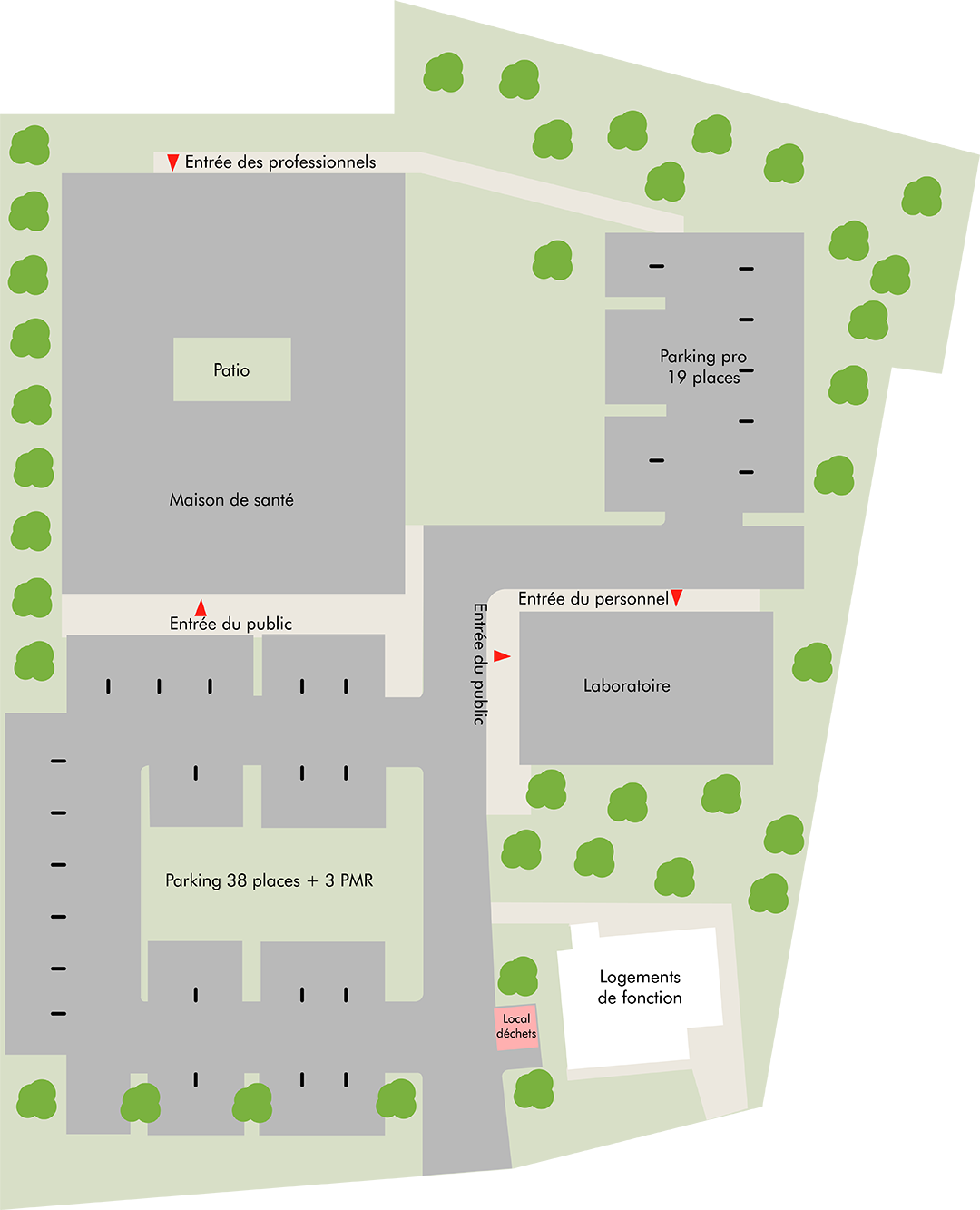 Situation géographique simplifiée Le Malesherbois - Maison de Santé Pluridisciplinaire