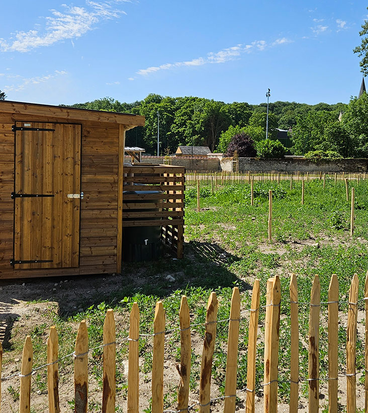 Des jardins sont disponibles à l’espace des Tanneries !