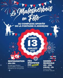 Le Malesherbois en fête : rendez-vous le 13 juillet !